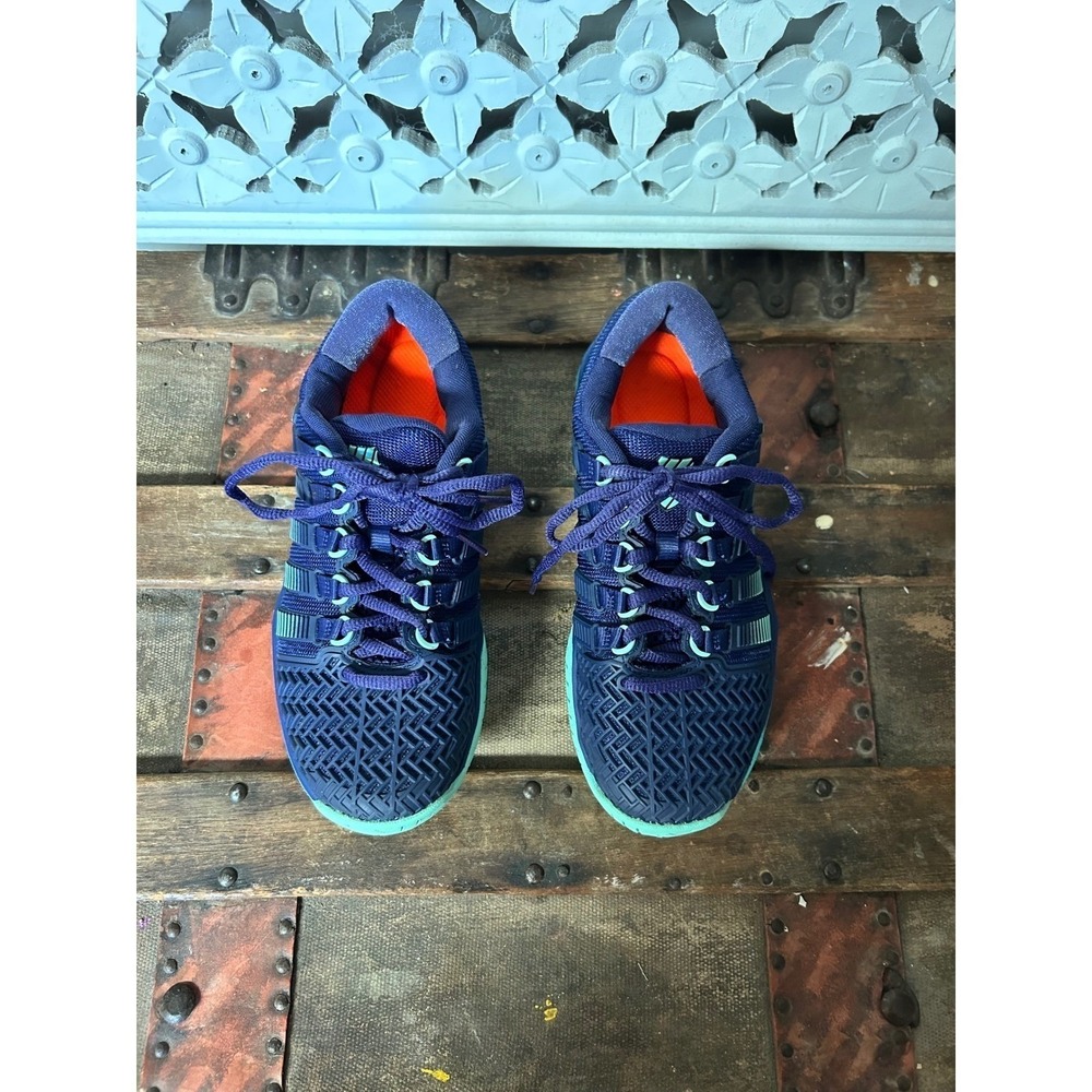 K-Swiss Hypercourt Express Purple Teal Tennis Shoes Womens 6.5